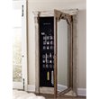 Hooker Furniture Chatelet Wood-Framed Floor Mirror with Jewelry Storage in Beige