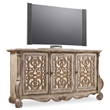 Chatelet Entertainment Console Table in Caramel Froth Wood Finish by Hooker