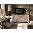 Hooker Furniture Chatelet 4 Door Wood Console Cabinet in Caramel Froth Brown