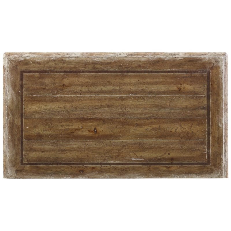 Chatelet 3 Drawer Fretwork Wood Nightstand in Caramel Beige by Hooker Furniture