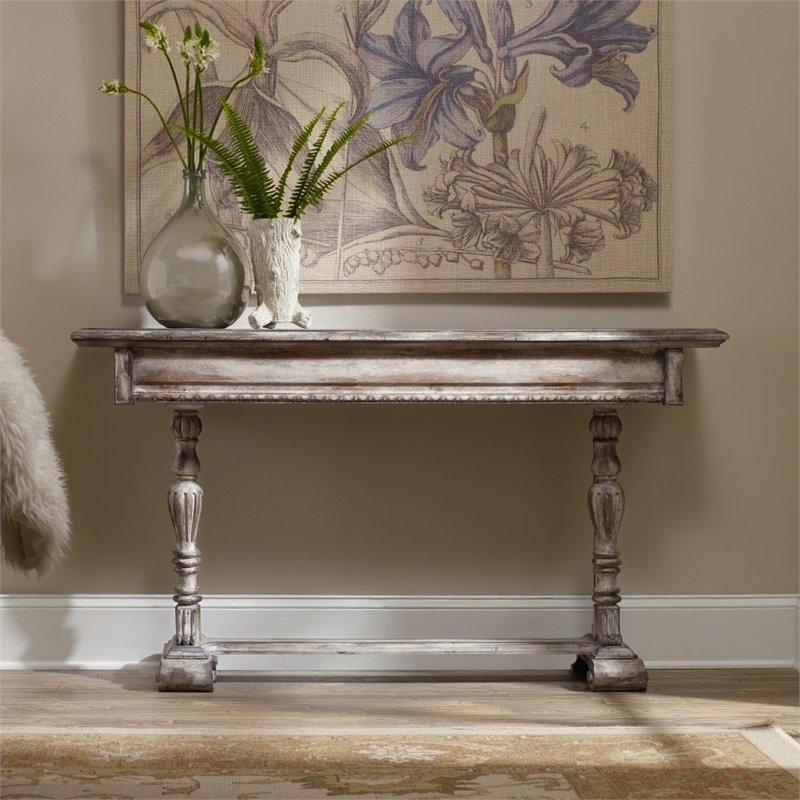 hooker furniture chatelet skinny console table in white