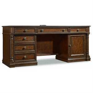 hooker furniture leesburg computer desk in rich mahogany