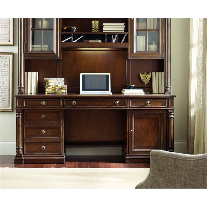 Hooker Furniture Leesburg Computer Desk In Mahogany 5381 10464