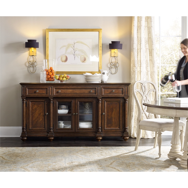Leesburg Buffet in Mahogany Wood Grain Finish by Hooker Furniture