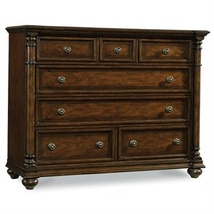 hooker furniture leesburg 7 drawer dresser in mahogany