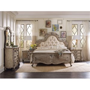 hooker furniture chatelet 3 piece king upholstered panel bedroom set