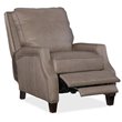 Hooker Furniture Caleigh Leather Recliner in Beige and Natchez Brown