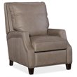 Hooker Furniture Caleigh Leather Recliner in Beige and Natchez Brown