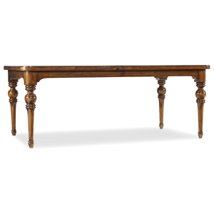 Hooker Furniture Tynecastle Extendable Dining Table in Medium Wood