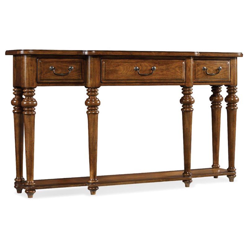 Hooker Furniture Tynecastle Console Table in Medium Wood