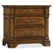Hooker Furniture Tynecastle 3 Drawer Nightstand in Medium Wood
