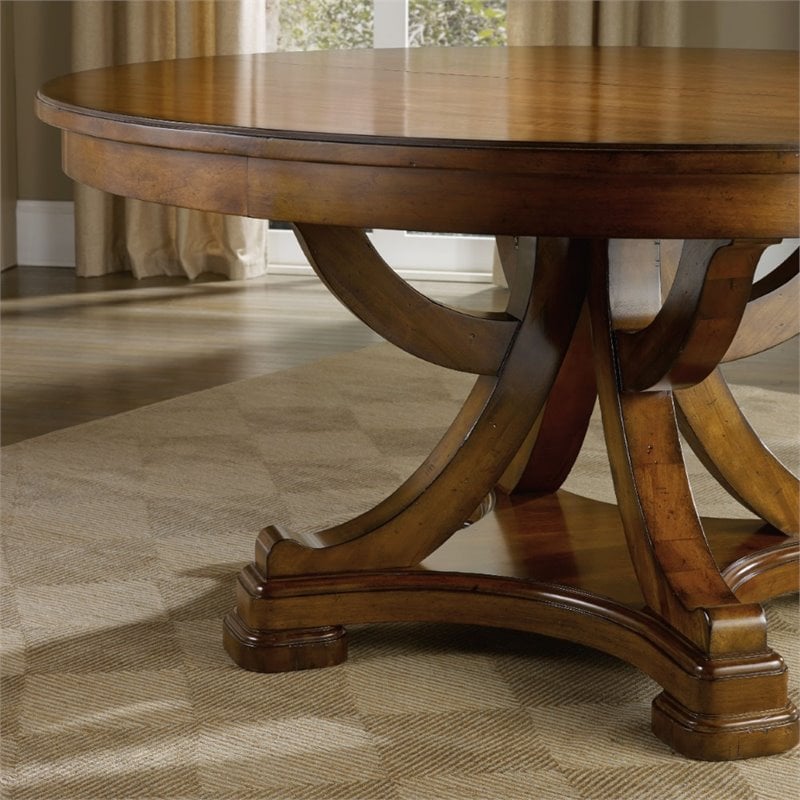 Tynecastle Pedestal Dining Table in Natural Wood Grain by Hooker Furniture