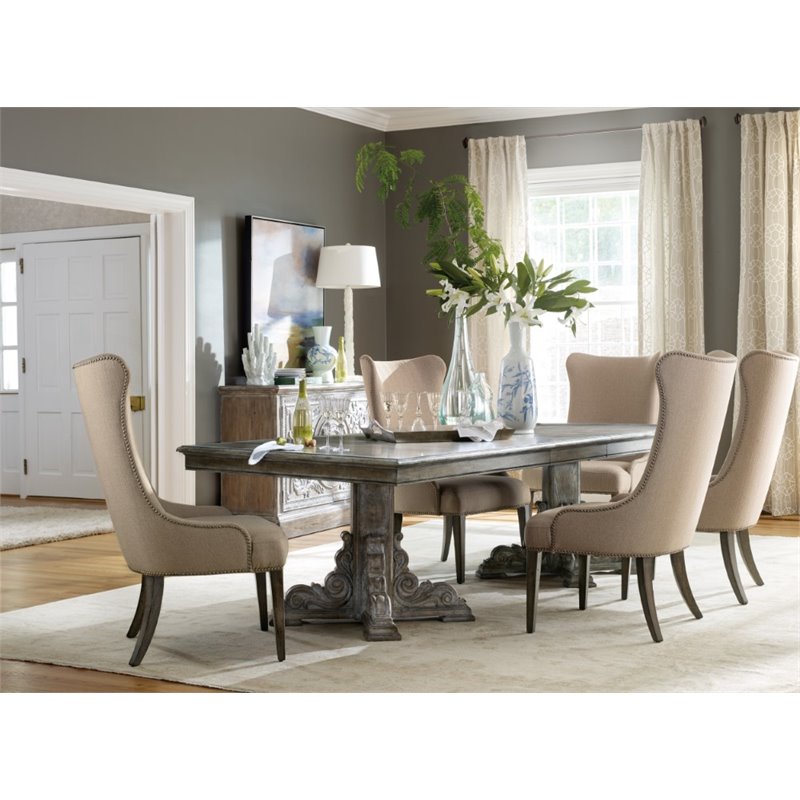 Hooker Furniture True Vintage Extendable Dining Table In Driftwood 5701 75203