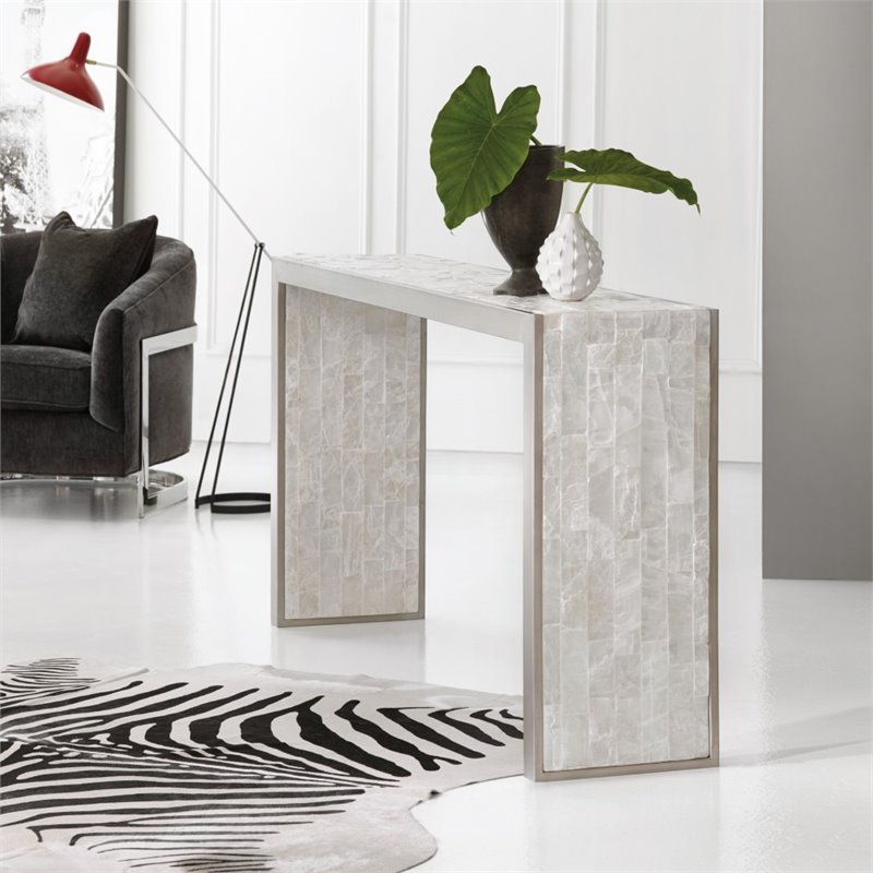 Hooker Furniture Melange Emma Console Table in White