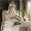 Sanctuary Tufted Queen Fabric Upholstered Bed in Silver by Hooker Furniture