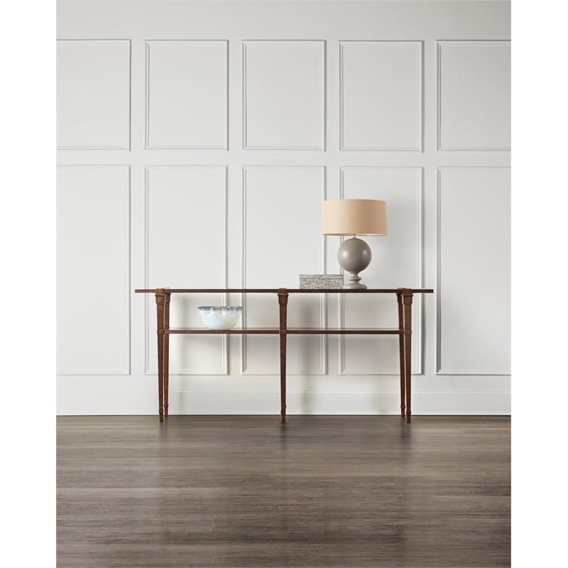 Skinny Console Table in Dark Brown Wood Finish by Hooker Furniture