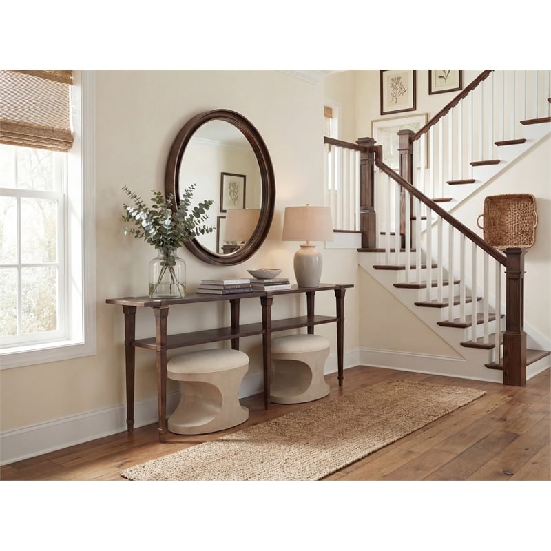 Skinny Console Table in Dark Brown Wood Finish by Hooker Furniture