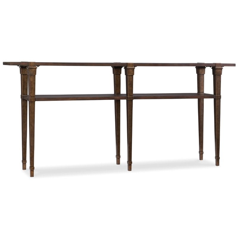 Skinny Console Table in Dark Brown Wood Finish by Hooker Furniture
