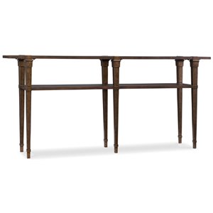 hooker furniture skinny console table in dark wood