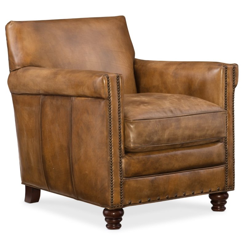 Hooker Furniture Potter Leather Club Chair | Cymax Business