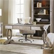 Hooker Furniture Rustic Glam Trestle Computer Desk in Light Wood