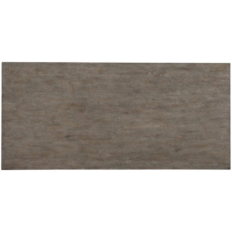 Hooker Furniture Rustic Glam Trestle Computer Desk in Light Wood