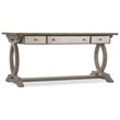 Hooker Furniture Rustic Glam Trestle Computer Desk in Light Wood