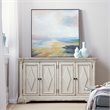Hooker Furniture 4 Door Console Table in Distressed White