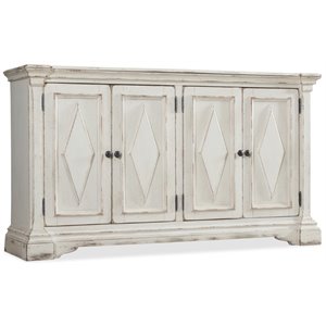 hooker furniture 4 door console table in distressed white
