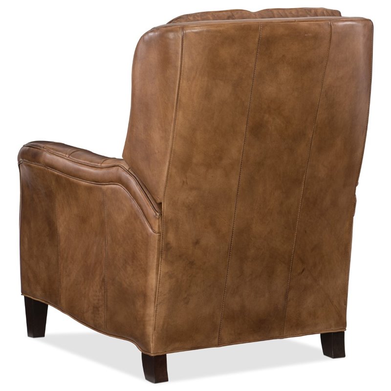 Hooker Furniture Nolte Leather Recliner in Checkmate Pawn