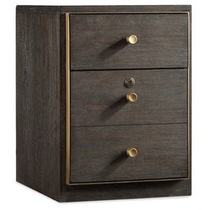 hooker furniture curata 2 drawer mobile file cabinet in midnight brown