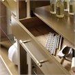 Hooker Furniture Curata 5 Shelf Bunching Bookcase in Brushed Brass