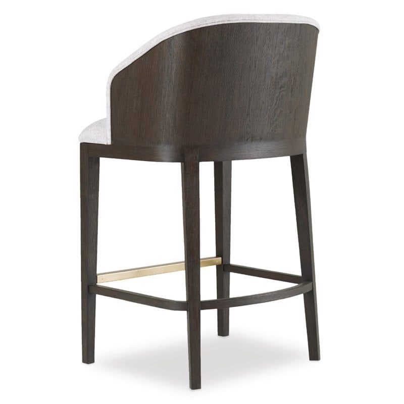 Hooker Furniture Curata Upholstered Bar Stool in Midnight Brown