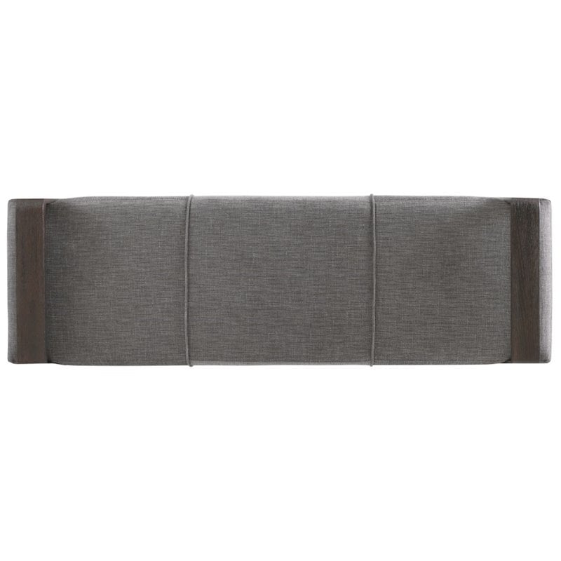 Hooker Furniture Curata Upholstered Bedroom Bench in Graphite