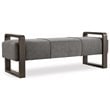 Hooker Furniture Curata Upholstered Bedroom Bench in Graphite