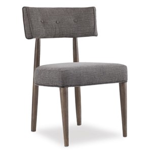 Hooker Furniture Curata Upholstered Dining Side Chair in Graphite