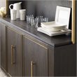 Hooker Furniture Curata Buffet in Midnight Brown and Brushed Brass