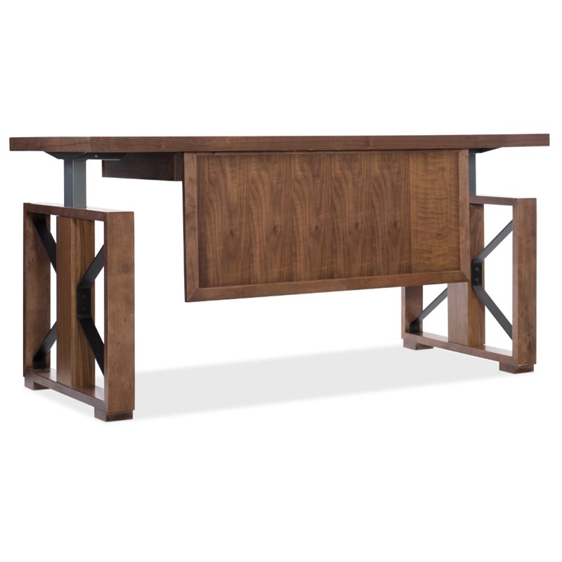 Furniture Elon Standing Lift Desk In Medium Wood