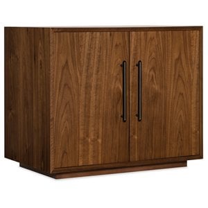 hooker furniture elon 2 door storage cabinet in medium wood