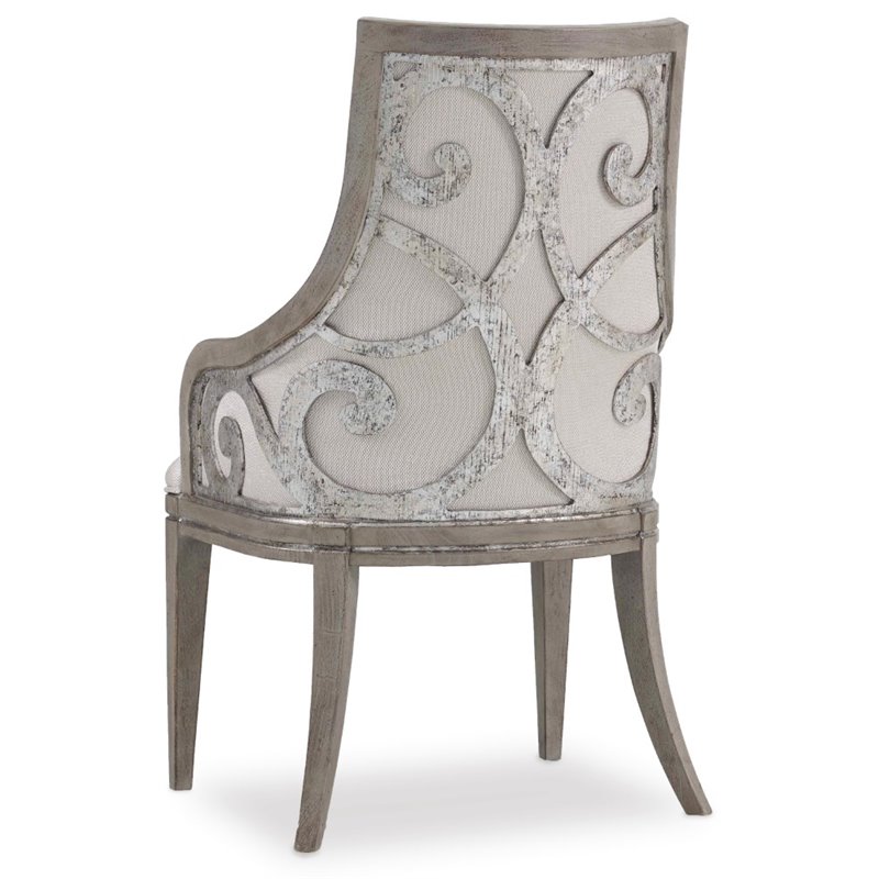 Hooker Furniture Sanctuary Upholstered Dining Arm Chair in Epoque