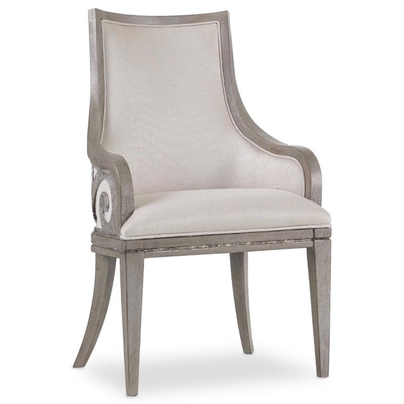 Hooker Furniture Sanctuary Upholstered Dining Arm Chair in Epoque