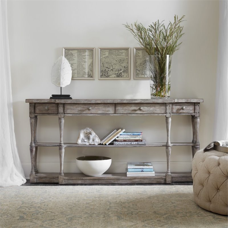 Hooker Furniture Living Room Sanctuary Four-Drawer Console