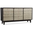Hooker Furniture Shimmer 3 Door Credenza in Charcoal and German Silver