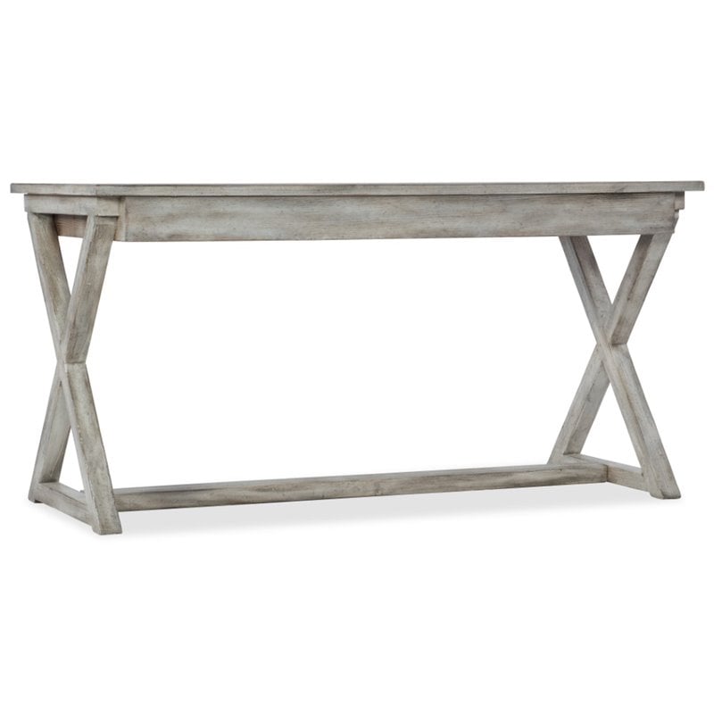 Hooker Furniture Melange Dixon Computer Desk in Distressed Light Gray