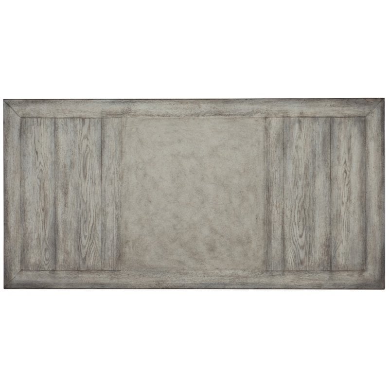 Hooker Furniture Melange Dixon Computer Desk in Distressed Light Gray