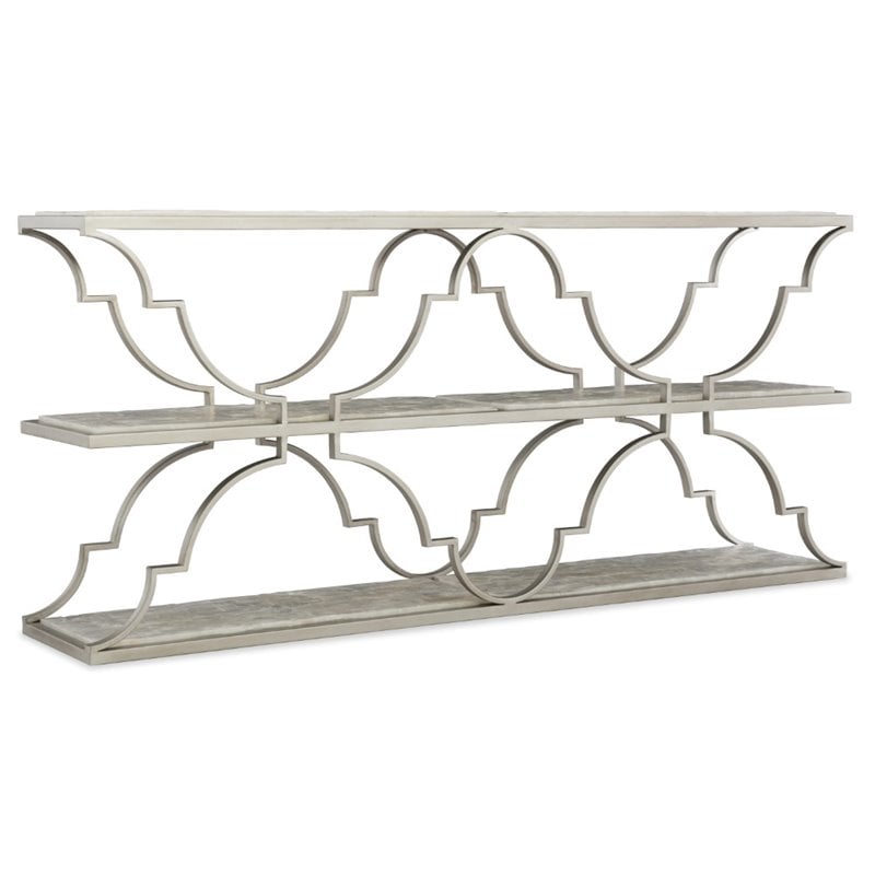 Hooker Furniture Melange Golden Gate Stone Top Console Table