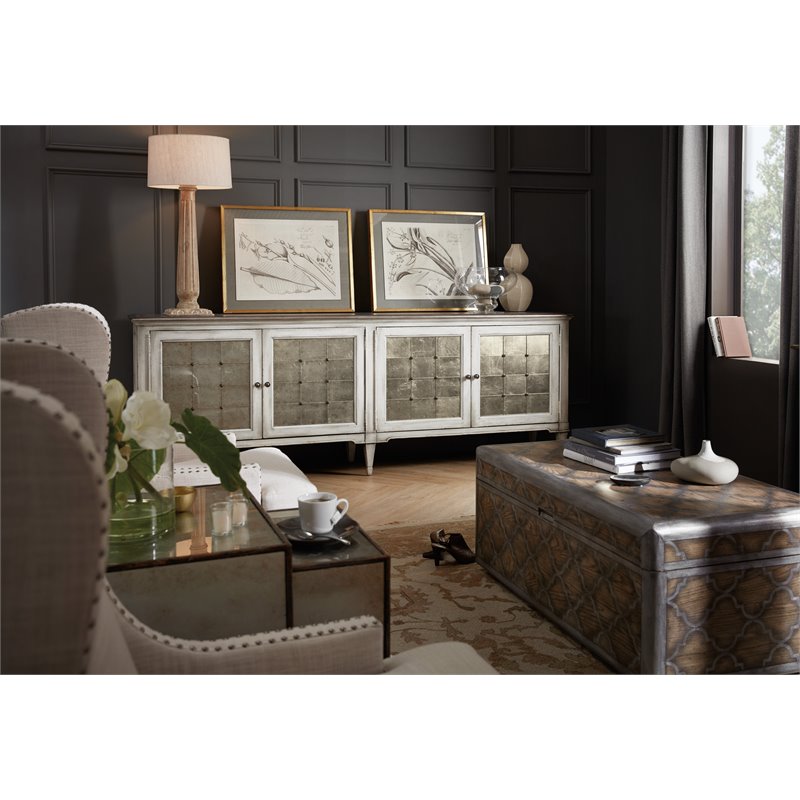 Hooker Furniture Living Room Melange Four-Door Credenza