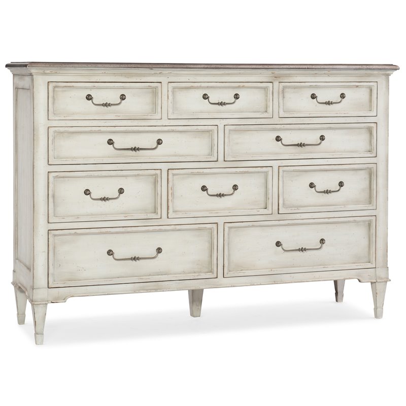 Hooker Furniture Arabella Ten Drawer Dresser 1610 90002 Wh