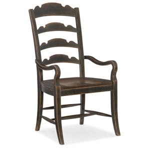 hooker furniture hill country twin sisters ladderback arm chair