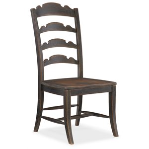 hooker furniture hill country twin sisters ladderback side chair